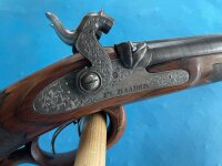 Perkussions-Hahndoppelbüchse F. Baader München, 10,8 mm Berdan (?)