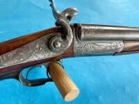 Hahndoppelbüchse W. Hender, Kal. 11mm & 12mm Lefaucheux (?)