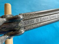 Hahndoppelbüchse W. Hender, Kal. 11mm & 12mm Lefaucheux (?)