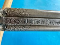 Hahndoppelbüchse W. Hender, Kal. 11mm & 12mm Lefaucheux (?)