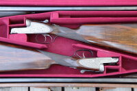 Doppelflintenpaar Linsley Bros., Kal. 12/70