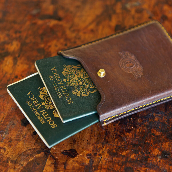 Reisepasstasche aus Leder